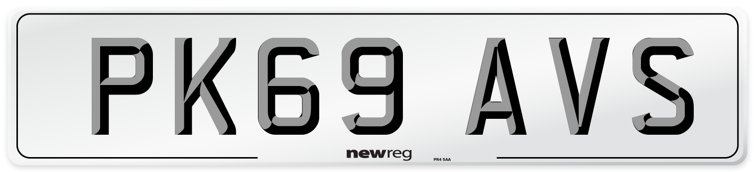 PK69 AVS Number Plate from New Reg